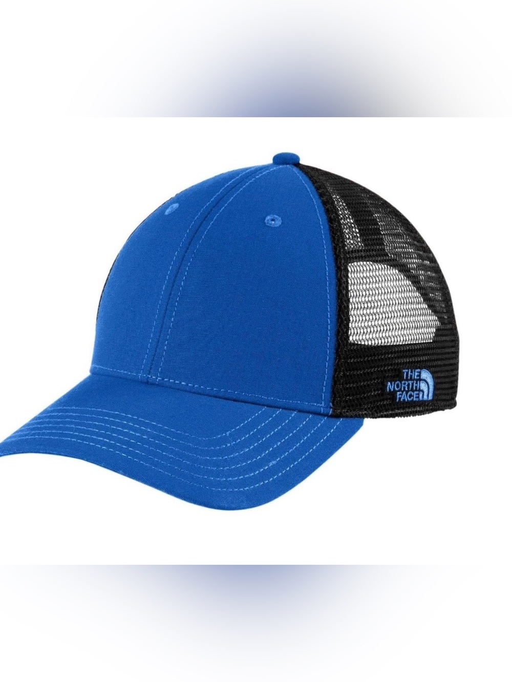 NWT The North Face Ultimate Trucker Cap Snapback Logo Hat Blue Black